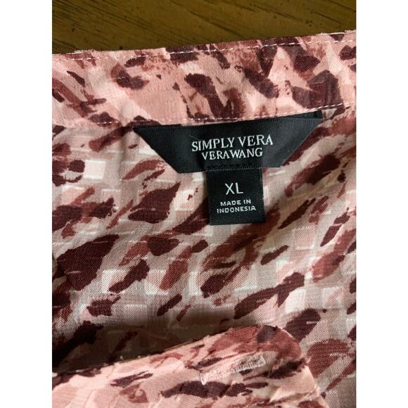 Simply Vera Wang Ruffle Sleeveless Button Down Maxi Sundress With Pockets XL - Picture 2 of 9